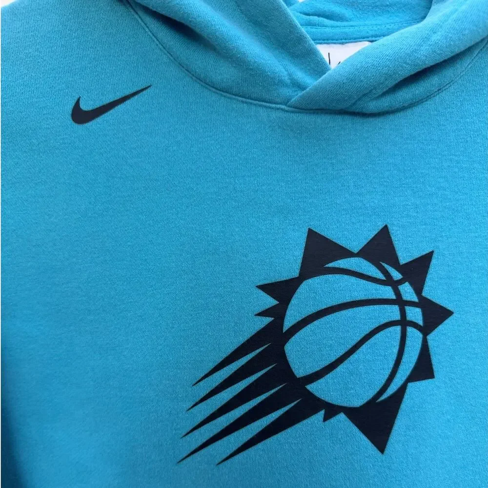 Nike Phoenix Suns Hoodie Youth Medium Teal NBA Basketball Pullover Kids